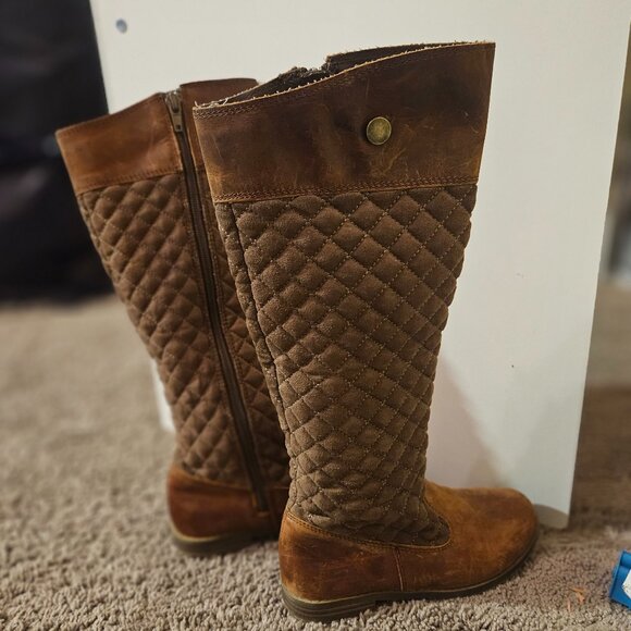 Quilted Leather Riding Boot - Picture 3 of 5